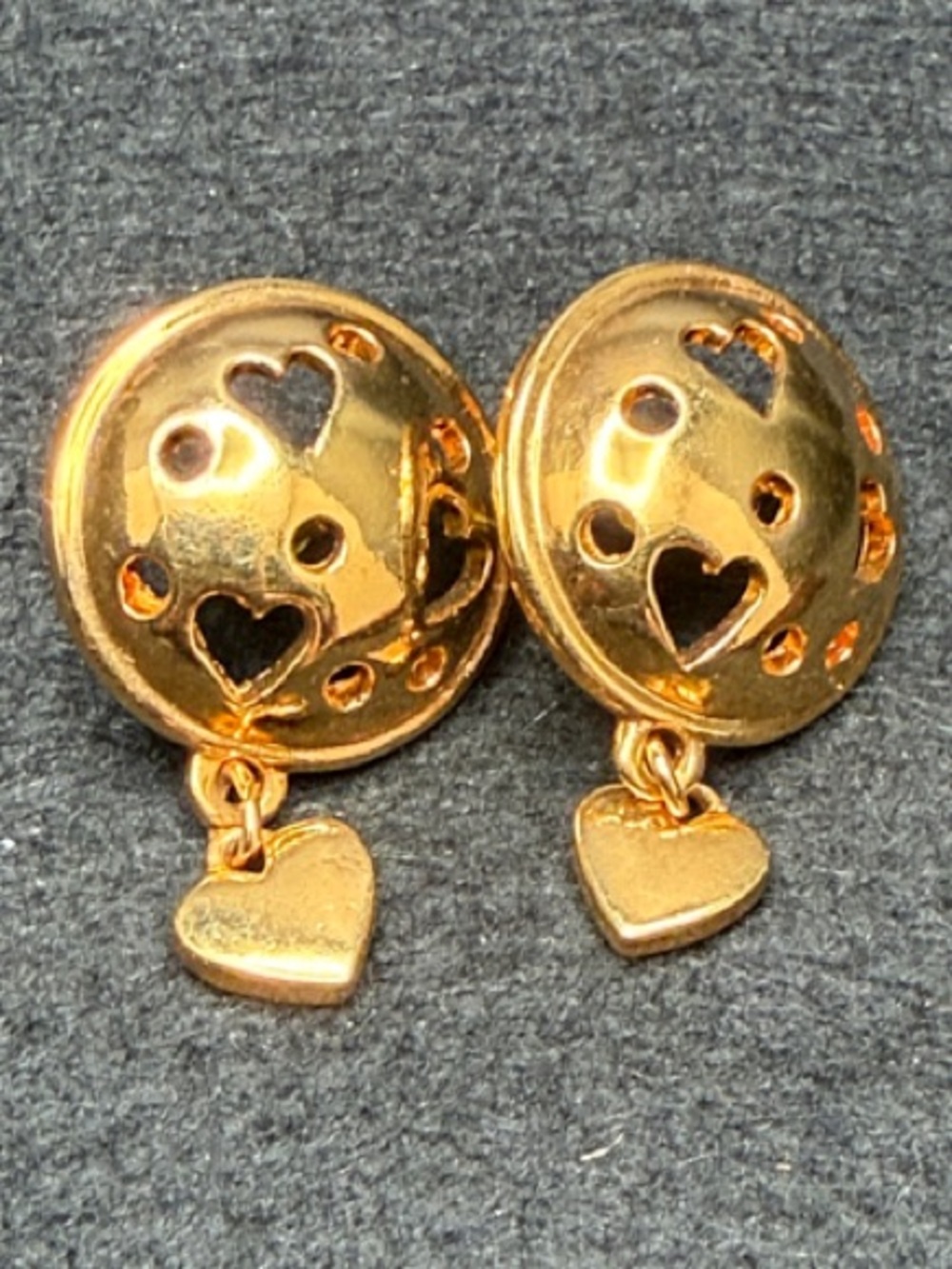 Vintage Avon “Open Your Heart” Post-Back Earrings